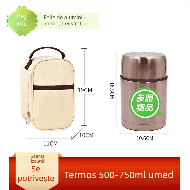 Husă universală pentru vas de braising, 800–1000 ml, protecție îngroșată