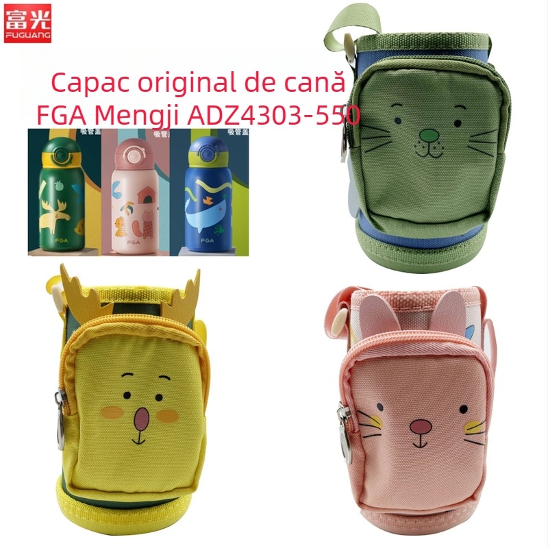 Termos pentru copii izolat din oțel inoxidabil 316L, cu set de accesorii pentru învelișul cupei