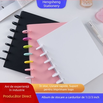 Album DIY pentru carduri, pentru fotografii Polaroid de 3 inch, aranjament cu patru celule