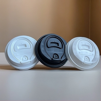 Cap de pahar pliabil, etanș la scurgeri, de unică folosință — pentru ceai cu lapte și cafea fierbinte, capac de tip fluture din PP pentru pahare de carton