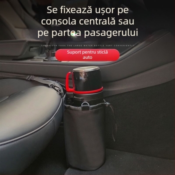 Suport pentru sticlă de apă auto, cu suport pentru pahar și termos