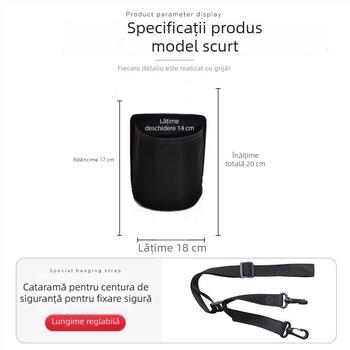 Suport pentru sticlă de apă auto, cu suport pentru pahar și termos