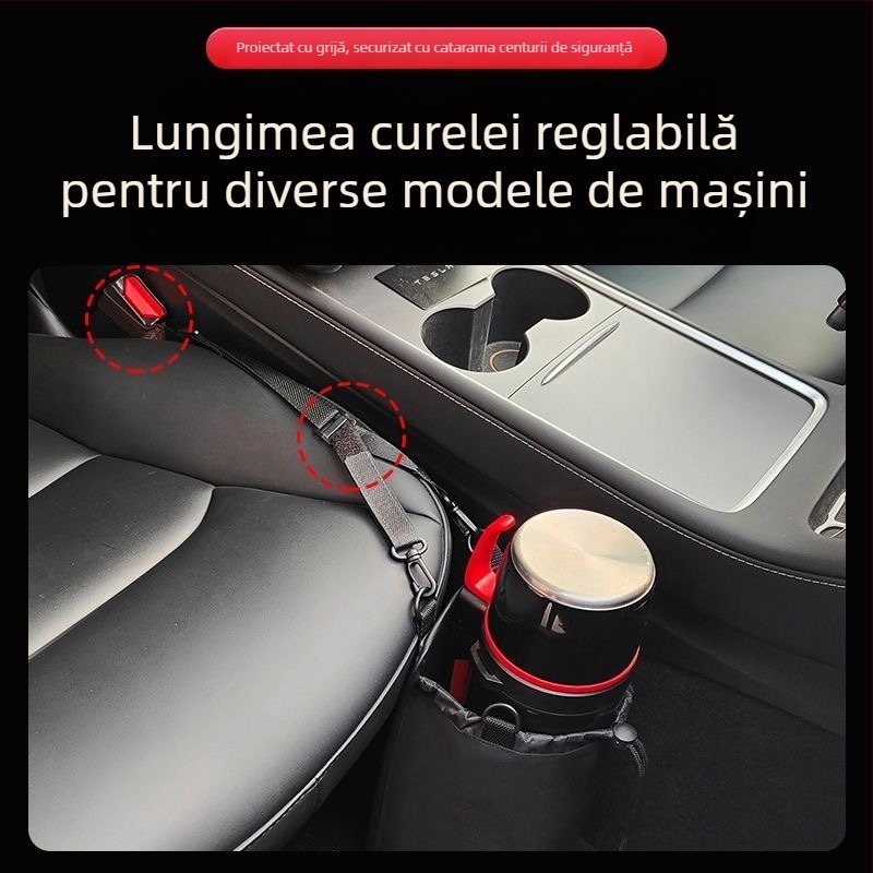 Suport pentru sticlă de apă auto, cu suport pentru pahar și termos