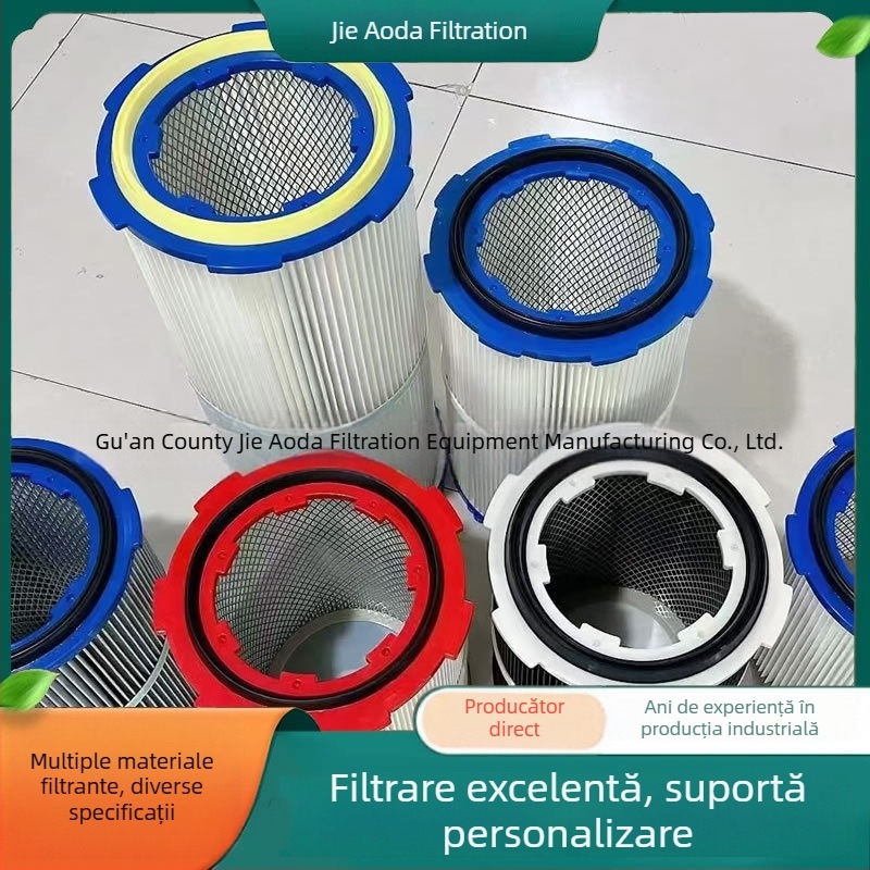 Filtru de praf industrial cu deblocare rapidă pentru șlefuire și camera de pudrare, rezistent la flăcări, antistat, element filtrant pentru reciclarea plasticului