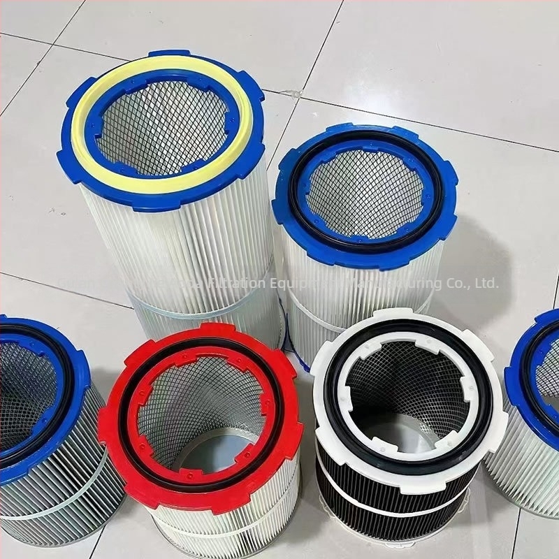 Filtru de praf industrial cu deblocare rapidă pentru șlefuire și camera de pudrare, rezistent la flăcări, antistat, element filtrant pentru reciclarea plasticului