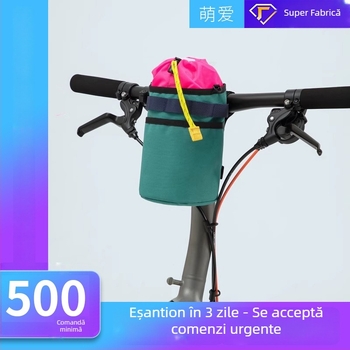 Suport din pânză pentru sticlă de bicicletă, cu curea crossbody și logo personalizabil; husă pentru termos.