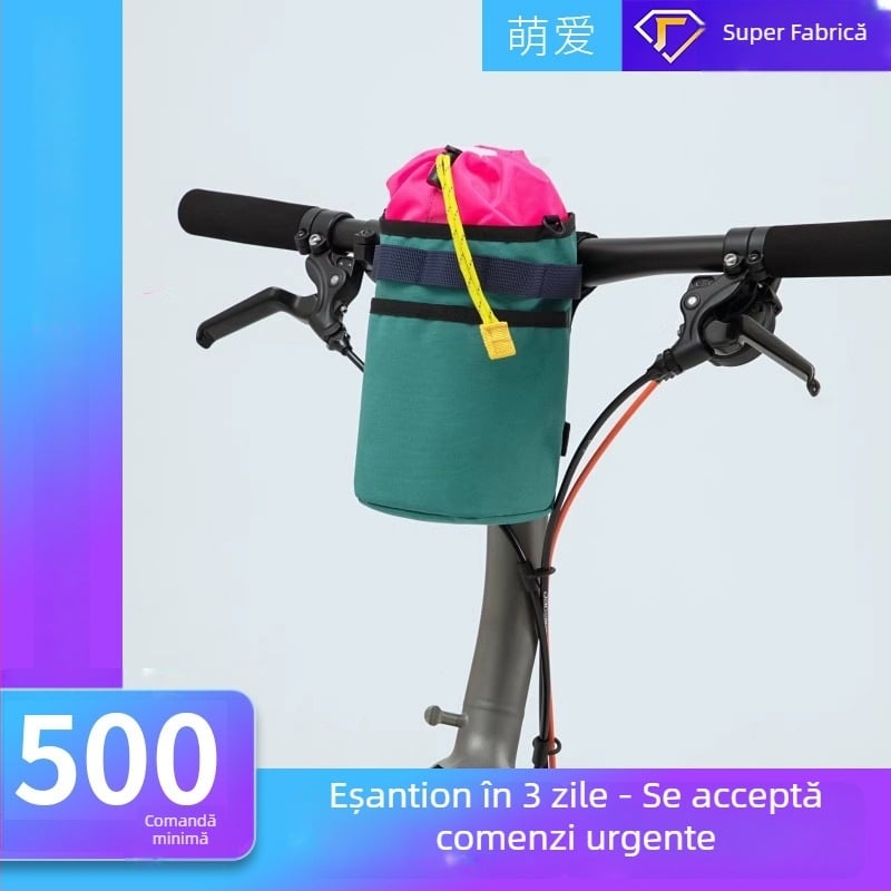 Suport din pânză pentru sticlă de bicicletă, cu curea crossbody și logo personalizabil; husă pentru termos.