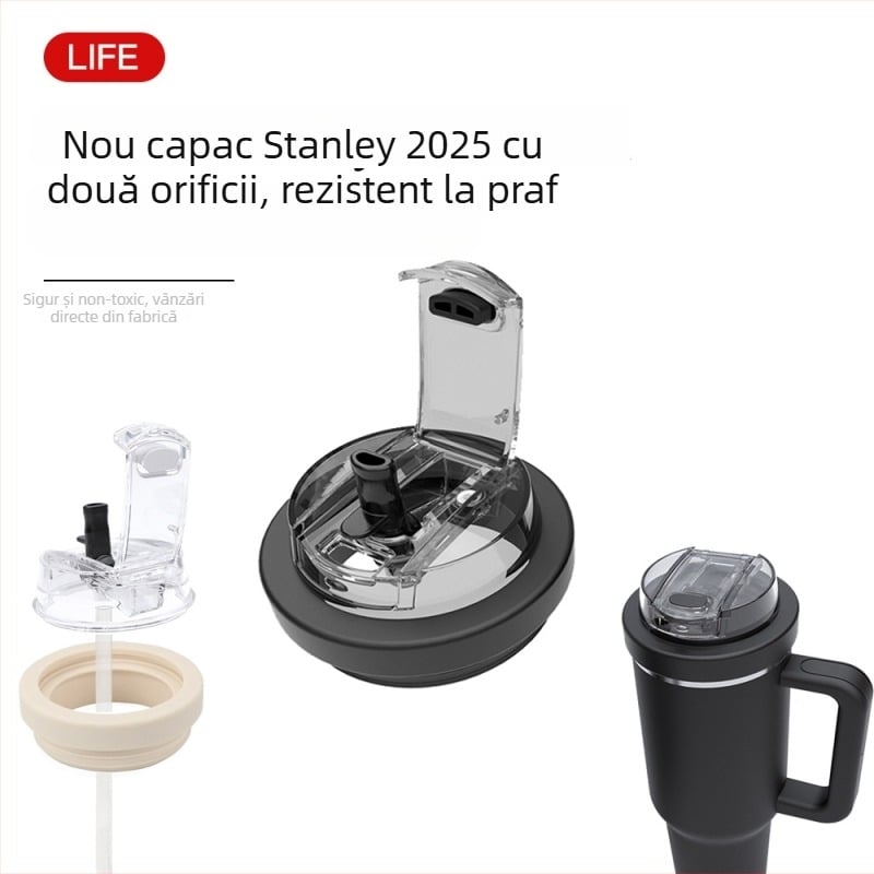 Capac de înlocuire din silicon Stanley pentru termos 40oz/30oz, protecție împotriva prafului