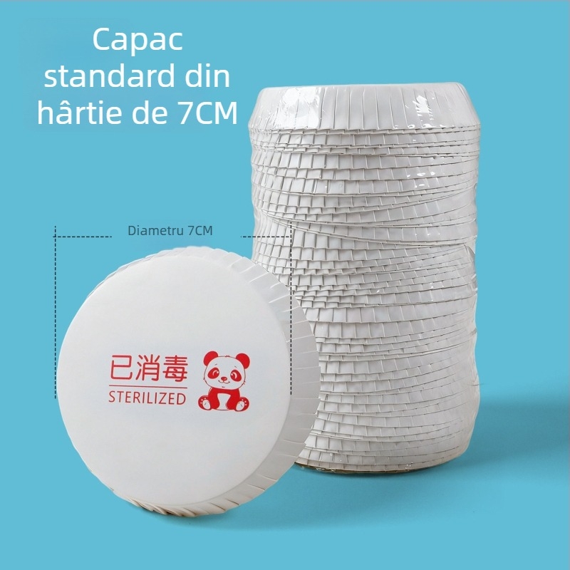 Capace personalizate de unică folosință pentru pahare de vin din hârtie; pentru hoteluri, KTV, baruri și restaurante; capace pentru pahare pentru saloane de coafură