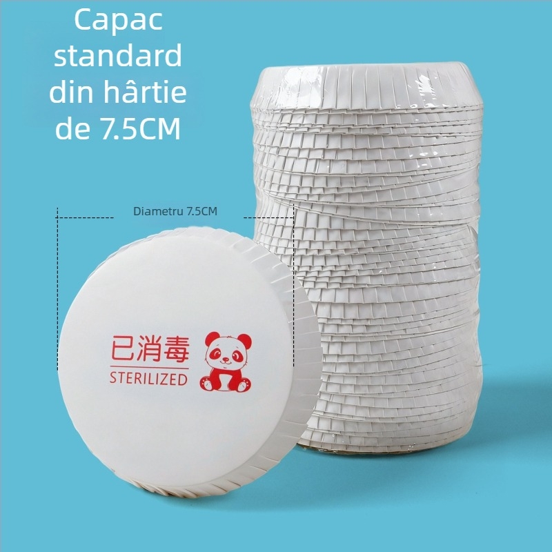 Capace personalizate de unică folosință pentru pahare de vin din hârtie; pentru hoteluri, KTV, baruri și restaurante; capace pentru pahare pentru saloane de coafură