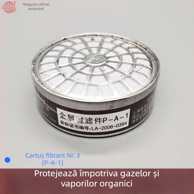 Earth 2001/2008 mască de gaz cu cutie metalică a filtrului, semi-mască de protecție industrială