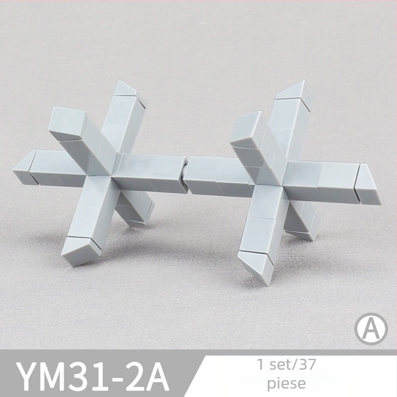 Set de blocuri pentru scenă WW2: obstacol Hedgehog anti-tanc cu lanț