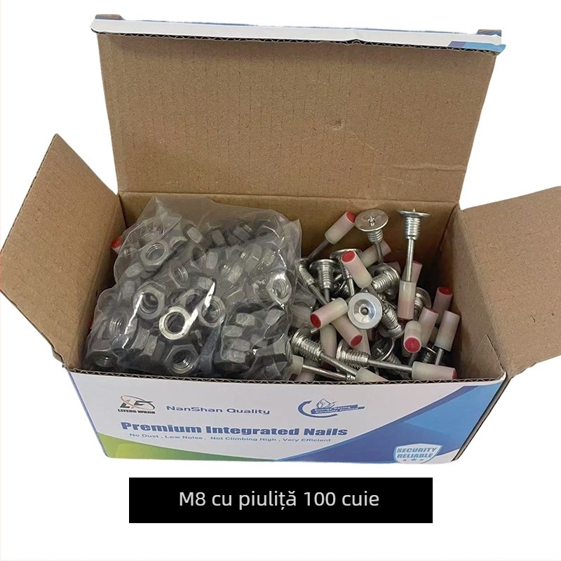 Pistol de cuie all-in-one pentru montajul tavanelor — unealtă de fixare pentru instalații electrice, sanitare și HVAC