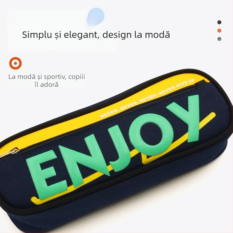 Penar cu capacitate mare, design creativ și simplu, pentru elevi, penar școlar în tendințe