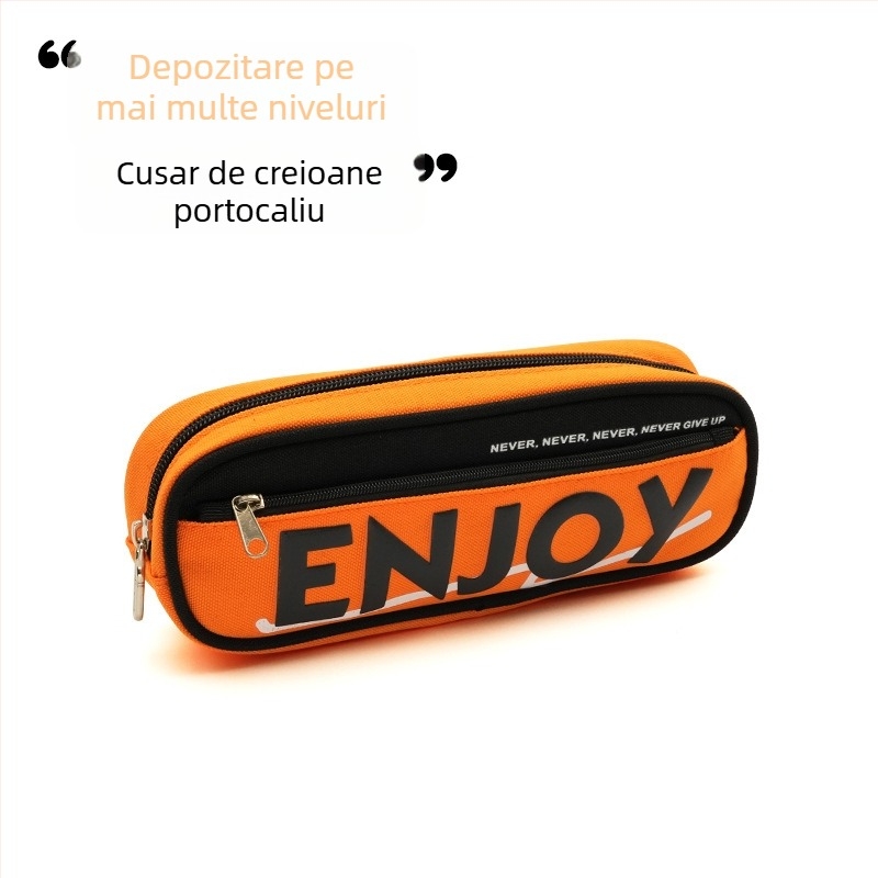 Penar cu capacitate mare, design creativ și simplu, pentru elevi, penar școlar în tendințe