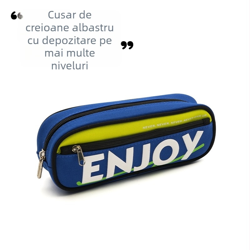 Penar cu capacitate mare, design creativ și simplu, pentru elevi, penar școlar în tendințe