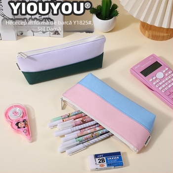  penar din pânză Oxford, în formă de barcă, multicolor, organizator pentru elevi, cu capacitate mare, multifuncțional