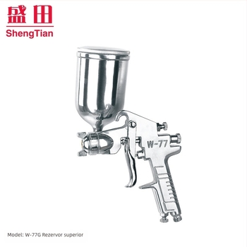 Shengtian W-71/77 pistol pneumatic de pulverizare, cupe superioare și inferioare, pentru mobilier, lemn și vopsele auto