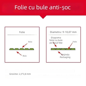 Folie cu bule îngroșată pentru ambalare, înveliș cu spumă și pernă de aer