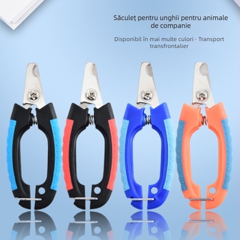 Clește de unghii din oțel inoxidabil pentru pisici și câini, cu inel pentru agățare