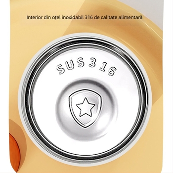 Cana termică izolată, mare capacitate, interior din oțel inoxidabil 316, exterior din oțel inoxidabil 304, capac dublu pentru băut, infuzor de ceai, portabil pentru exterior