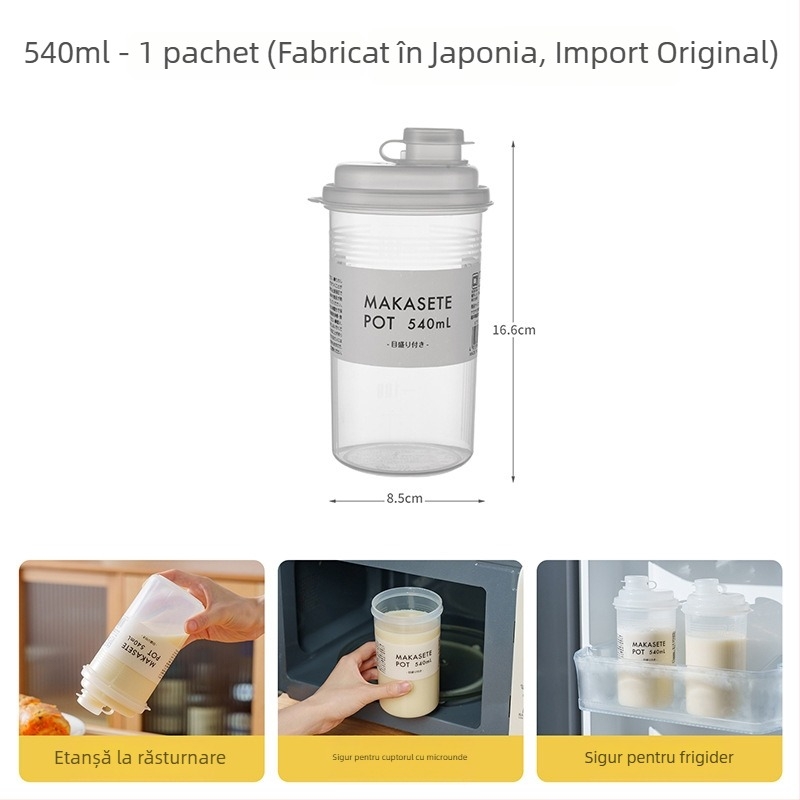 Cupă portabilă pentru lapte de soia pentru mic dejun, potrivită pentru lapte și suc, rezistentă la temperaturi înalte, de calitate alimentară, etanșă pentru birou
