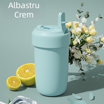 Ceașcă de cafea din oțel inoxidabil 316, izolație, cu pai, stil japonez drept, personalizabilă