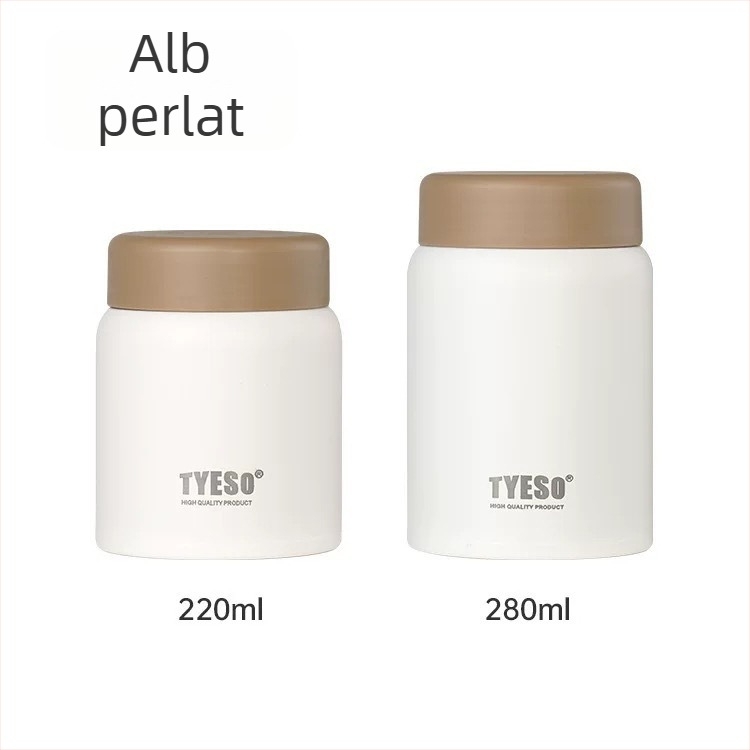 TYESO mini termos, vas izolat, din oțel inoxidabil 304, portabil, design modern, recipient de apă de buzunar