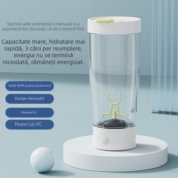 Shaker automat cu încărcare magnetică pentru cafea, milkshake și băuturi sportive