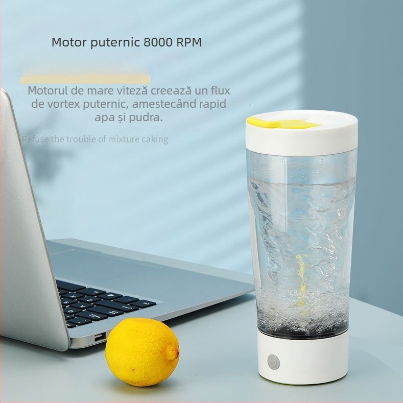 Shaker automat cu încărcare magnetică pentru cafea, milkshake și băuturi sportive