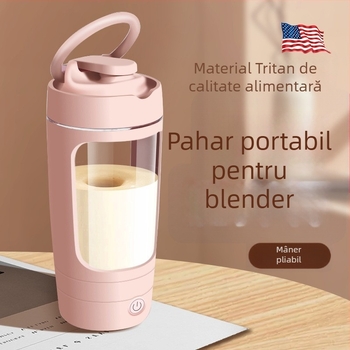 Ceașcă automată de amestecare, reîncărcabilă, material de calitate alimentară, 600 ml, ceașcă electrică de amestecare pentru cafea