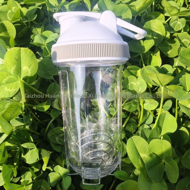Shaker din plastic pentru sport cu scară de măsurare, pentru pudră de proteine și shake-uri înlocuitoare de masă