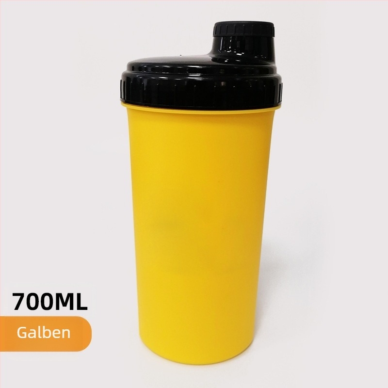 Cupă de amestecare pentru proteine cu capac etanș, recipient sport din plastic, capacitate mare