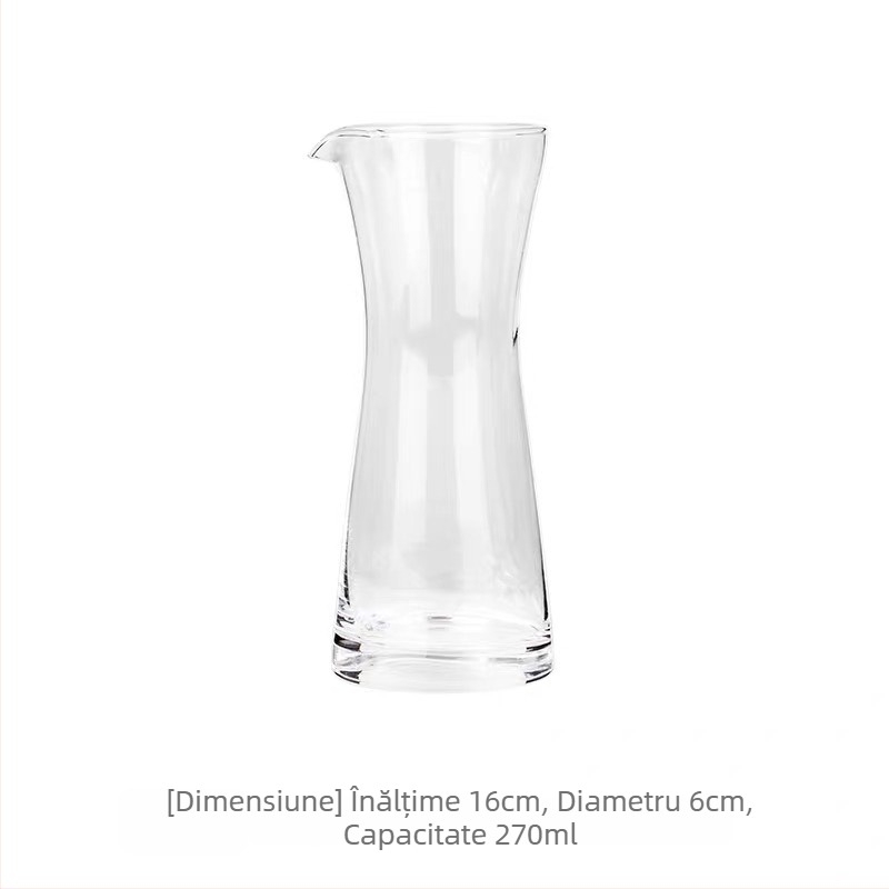 Set de cafea pour-over în stil japonez cu cafea de origine unică, latte, ceașcă de sticlă mică, transparentă și rezistentă la căldură, cană pentru servire comună