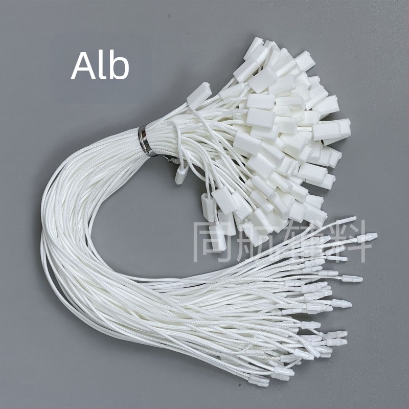 Șnur de ceară în dungă, segment de 27 cm pentru agățare, șnur extins cu cataramă repetitivă, accesoriu pentru îmbrăcăminte