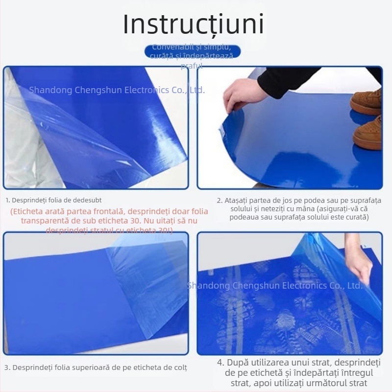 Discuri lipicioase pentru atelier fără praf, aderență înaltă pentru spații curate și laboratoare, tip detașabil, personalizabile