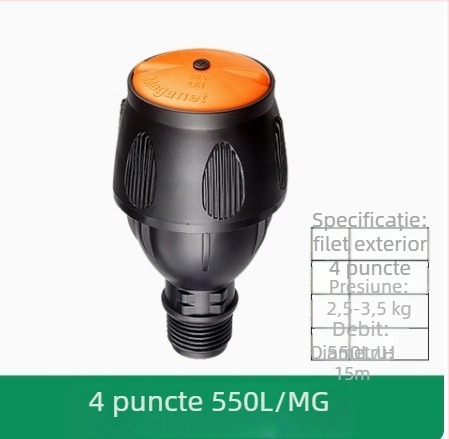 Duza automată rotativă 360° pentru irigarea grădinii și gazonului