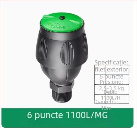 Duza automată rotativă 360° pentru irigarea grădinii și gazonului