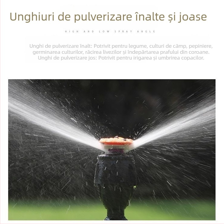 Duza automată rotativă 360° pentru irigarea grădinii și gazonului