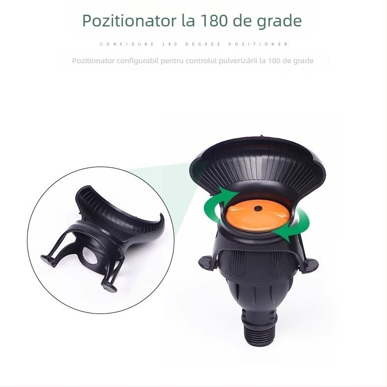 Duza automată rotativă 360° pentru irigarea grădinii și gazonului