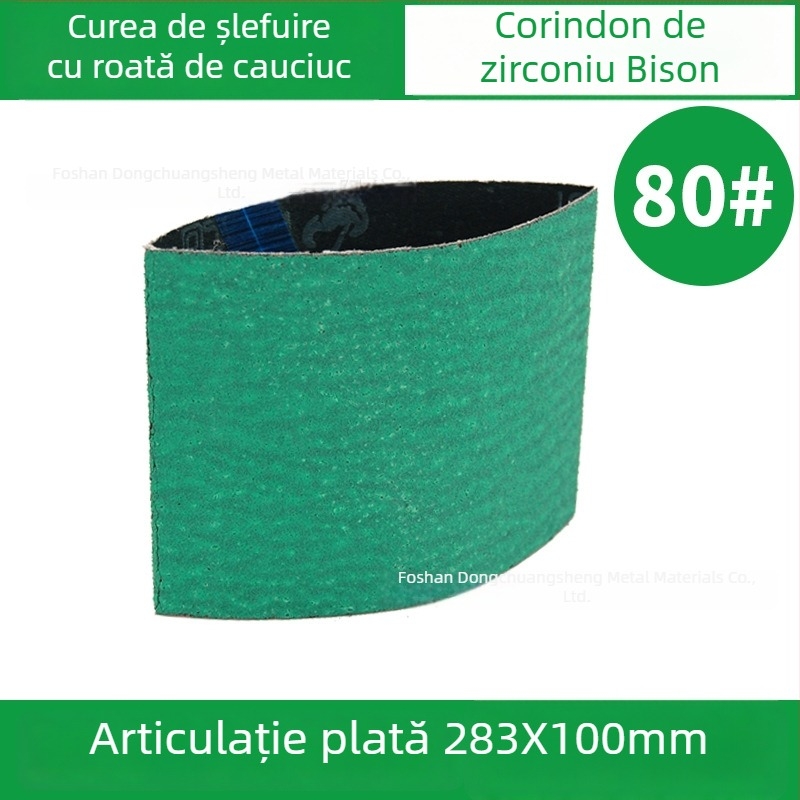 Bandă abrazivă 283x100 mm cu role din cauciuc pentru lustruire VSM, model fulg de zăpadă, pentru sudare și șlefuire