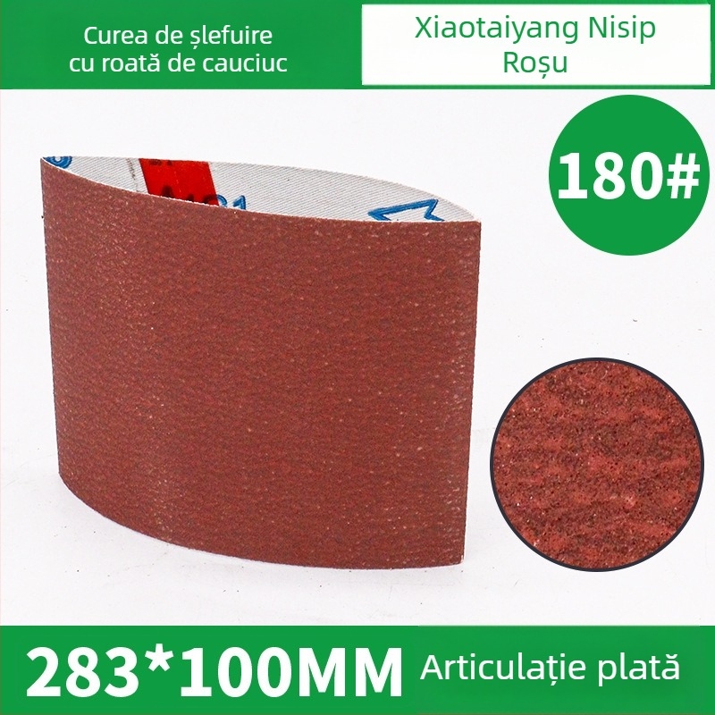Bandă abrazivă 283x100 mm cu role din cauciuc pentru lustruire VSM, model fulg de zăpadă, pentru sudare și șlefuire