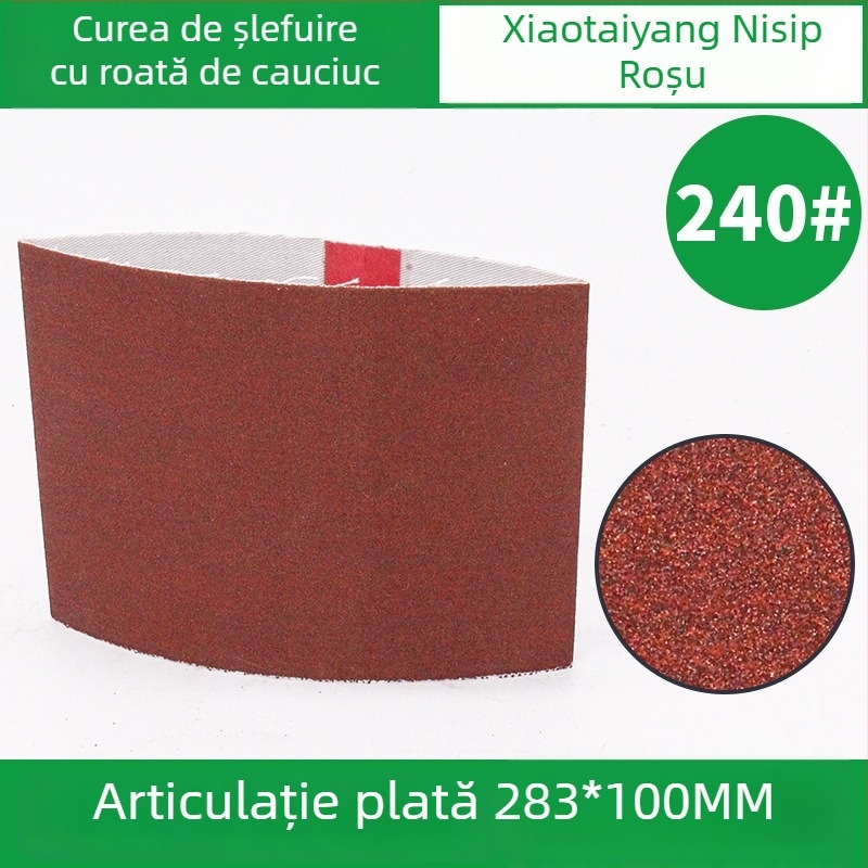 Bandă abrazivă 283x100 mm cu role din cauciuc pentru lustruire VSM, model fulg de zăpadă, pentru sudare și șlefuire
