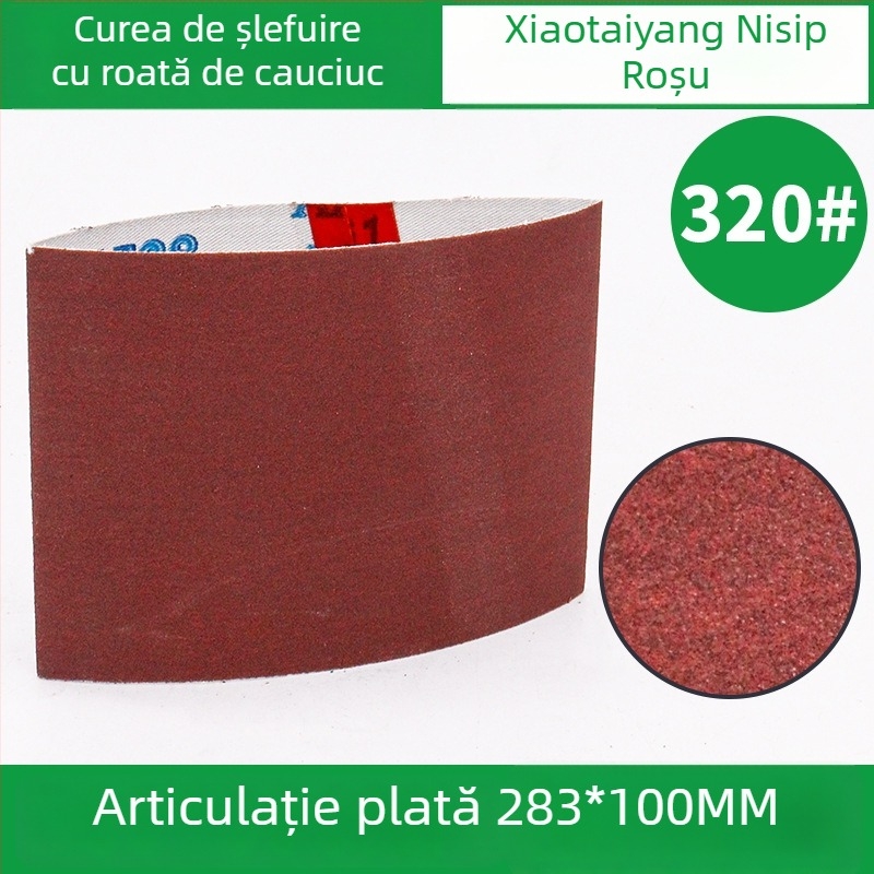 Bandă abrazivă 283x100 mm cu role din cauciuc pentru lustruire VSM, model fulg de zăpadă, pentru sudare și șlefuire