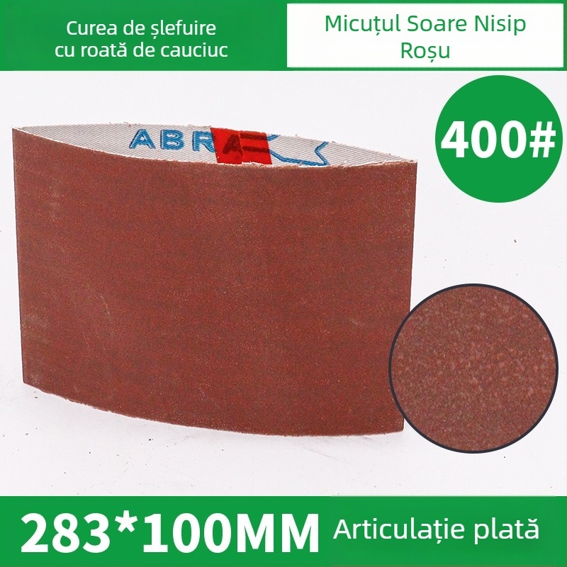 Bandă abrazivă 283x100 mm cu role din cauciuc pentru lustruire VSM, model fulg de zăpadă, pentru sudare și șlefuire