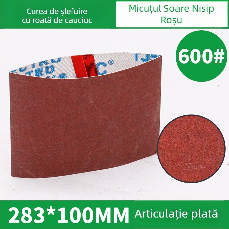Bandă abrazivă 283x100 mm cu role din cauciuc pentru lustruire VSM, model fulg de zăpadă, pentru sudare și șlefuire