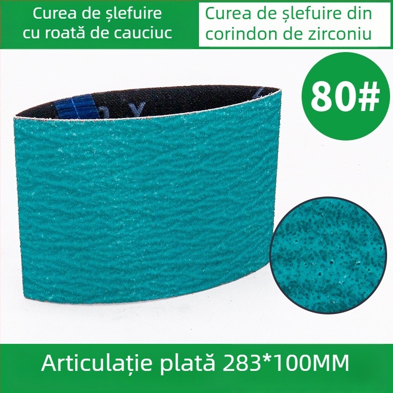 Bandă abrazivă 283x100 mm cu role din cauciuc pentru lustruire VSM, model fulg de zăpadă, pentru sudare și șlefuire