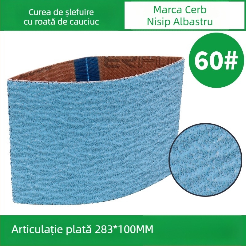 Bandă abrazivă 283x100 mm cu role din cauciuc pentru lustruire VSM, model fulg de zăpadă, pentru sudare și șlefuire