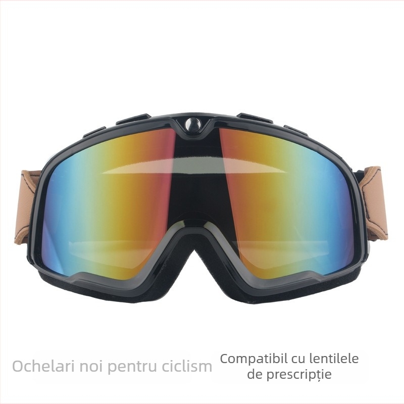 Ochelari pentru motocicletă și ciclism, protecție împotriva vântului și prafului, lentile antifog, compatibile cu miopie OP056