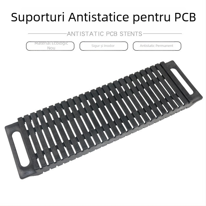 Suport antistat pentru plăci PCB, în formă de L, pentru tăvi SMT